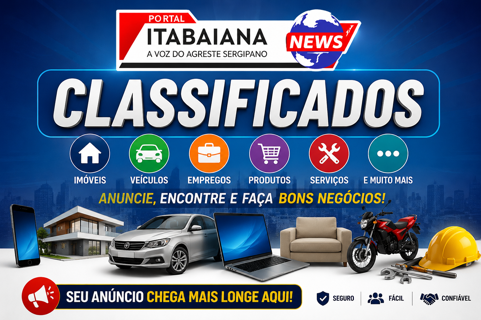 Capa do Classificados Portal Itabaiana News