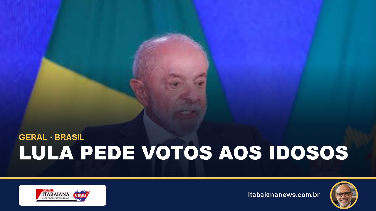 Lula pede votos aos idosos, pede para eles irem as urnas votarem nele!